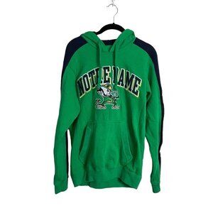 Notre Dame Size S Hoodie‎ Embroidered Spell Out Unisex Sweatshirt Long Sleeve